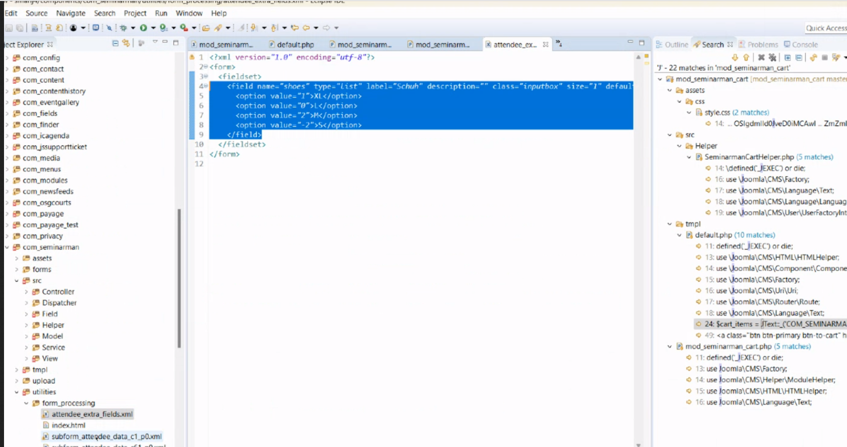 SeminarManagerBuchungsfelderTN4